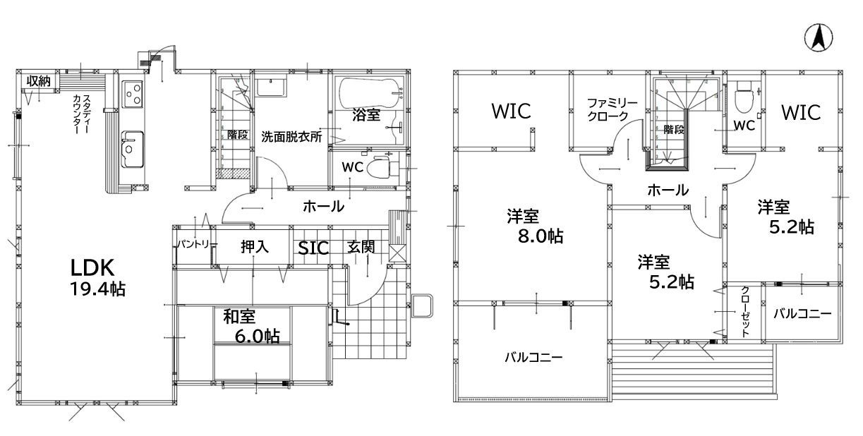 飯塚市潤野9期の間取り