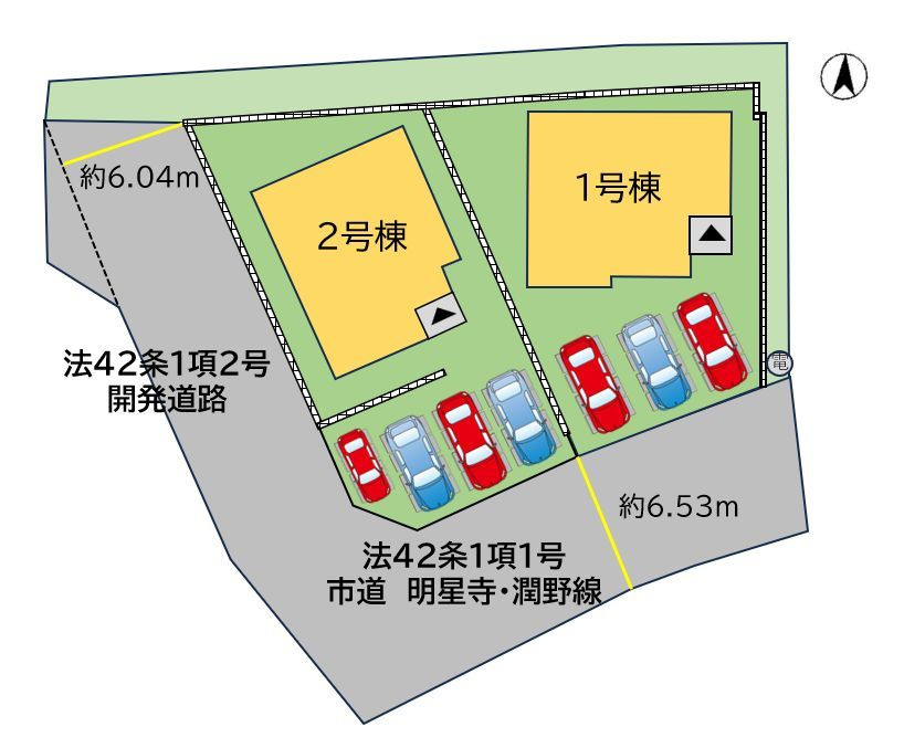 飯塚市潤野9期の区画図