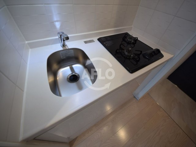 S-RESIDENCE谷町五丁目のキッチン|S-RESIDENCE谷町五丁目　ガス2口コンロシステムキッチン