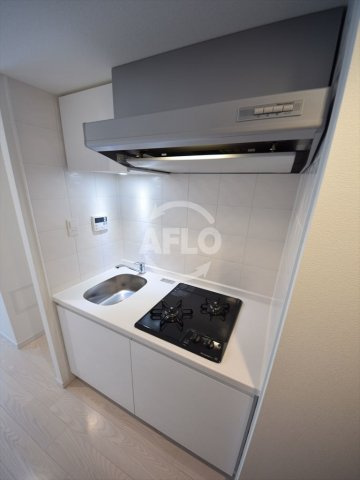 S-RESIDENCE谷町五丁目のキッチン|S-RESIDENCE谷町五丁目　ガス2口コンロシステムキッチン