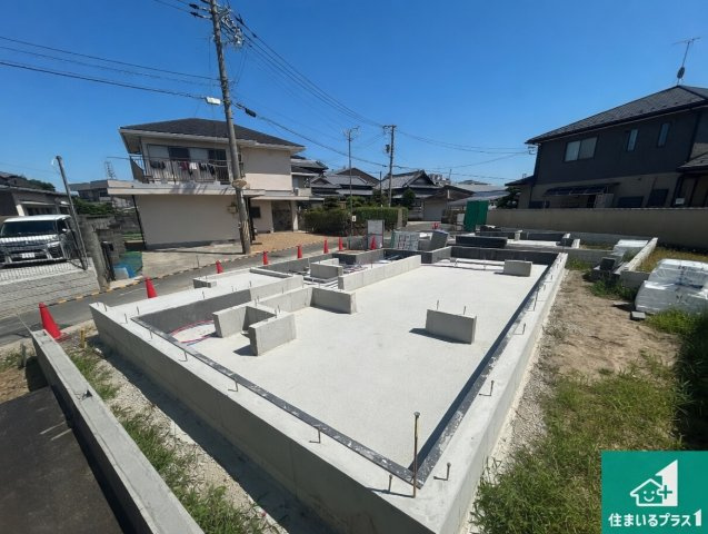 泉佐野市上瓦屋　第1期　新築一戸建ての外観|現在の進捗状況です！順調に作業進行中、完成が待ち遠しいです！詳細の間取り等、お気軽にお問い合わせください！