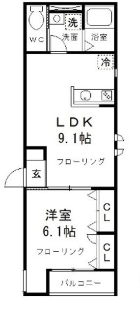 Ｌｅｅｓａｓ西小岩の間取り|間取りです。
