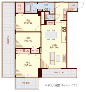 マンションニュー池上の間取り
