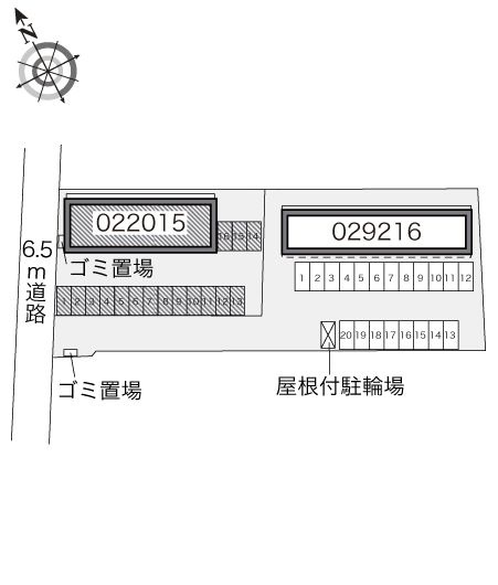 レオパレス富光の区画図