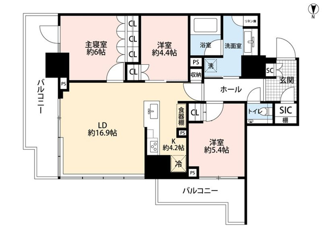 【間取り】 | パークシティ中野ザタワーブリーズ