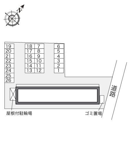 レオパレス成田空港Ａの区画図