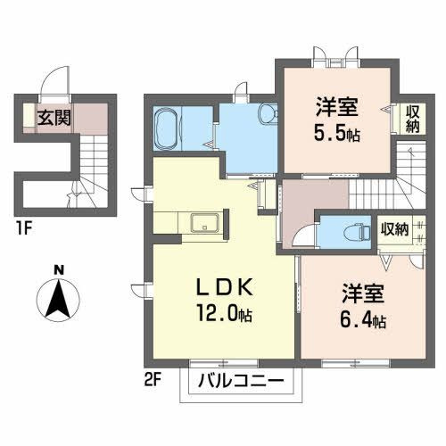 コットン ハウスＡの間取り