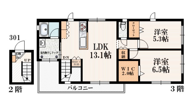 メゾン　ブランシェの間取り