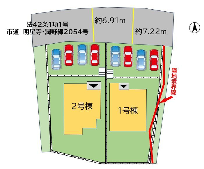 飯塚市潤野12期の区画図
