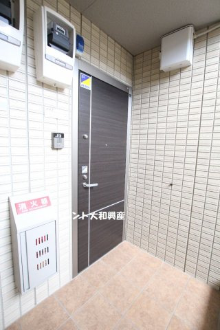 コーポミナモトⅢの玄関