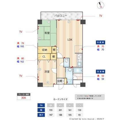 カメットＩの間取り