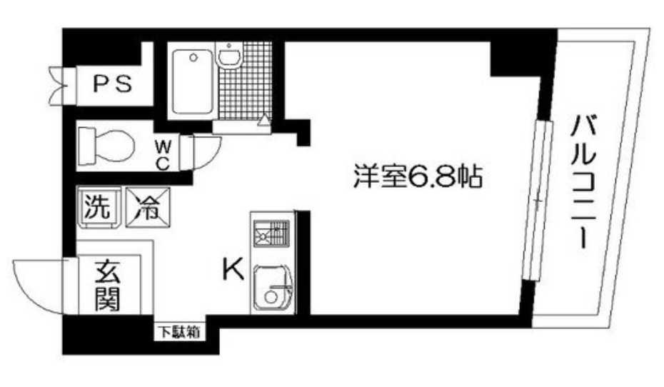 ラコルタ　南向き　デザイナーズ　オートロックの間取り