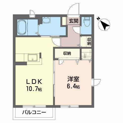 リリー・シャーメゾン Ｆの間取り