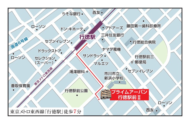 エシッド行徳駅前の地図
