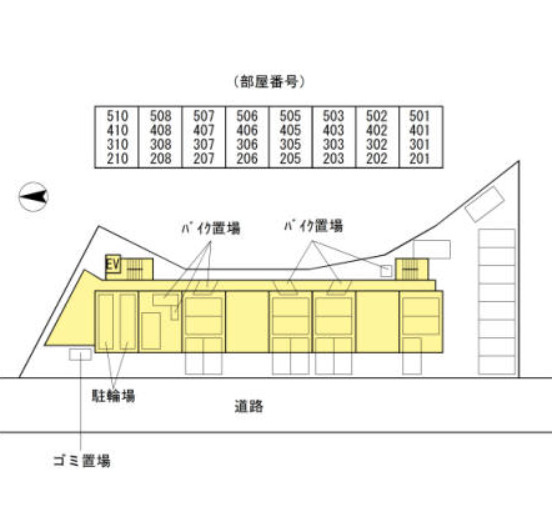 リビオン千代町の区画図