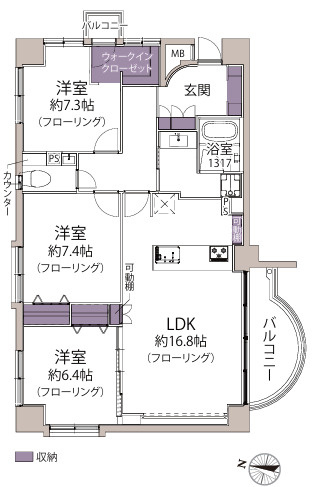 【間取り】 | ロマネスク浄水通り☆仲介手数料無料☆
