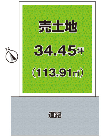 ■枚方市藤阪東町　売土地の区画図