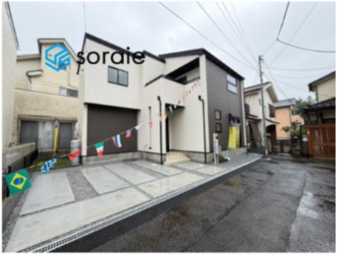 所沢市下安松4期　全1棟　新築戸建　ティアラの前面道路含む現地写真|9/29　撮影