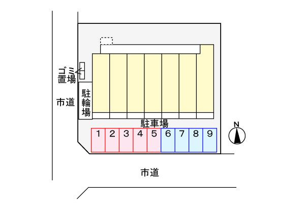 ル　シェル　ブルーの駐車場