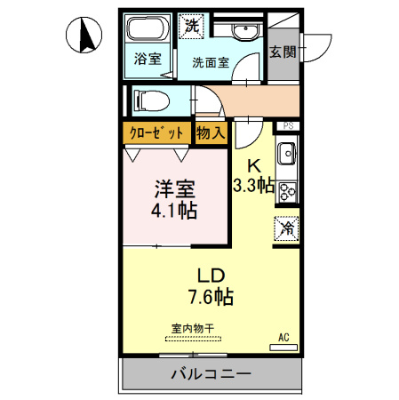 グランシャリオ夕陽丘の間取り