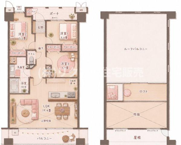 ルネヒューマンズガーデン枚方の間取り|間取り図はいかがですか？ご希望を叶える間取りですか？リビングの広さは？水回りの位置は？カウンターキッチン？など色々な情報が集約されています。弊社ではリフォームなどのご相談も承っております。