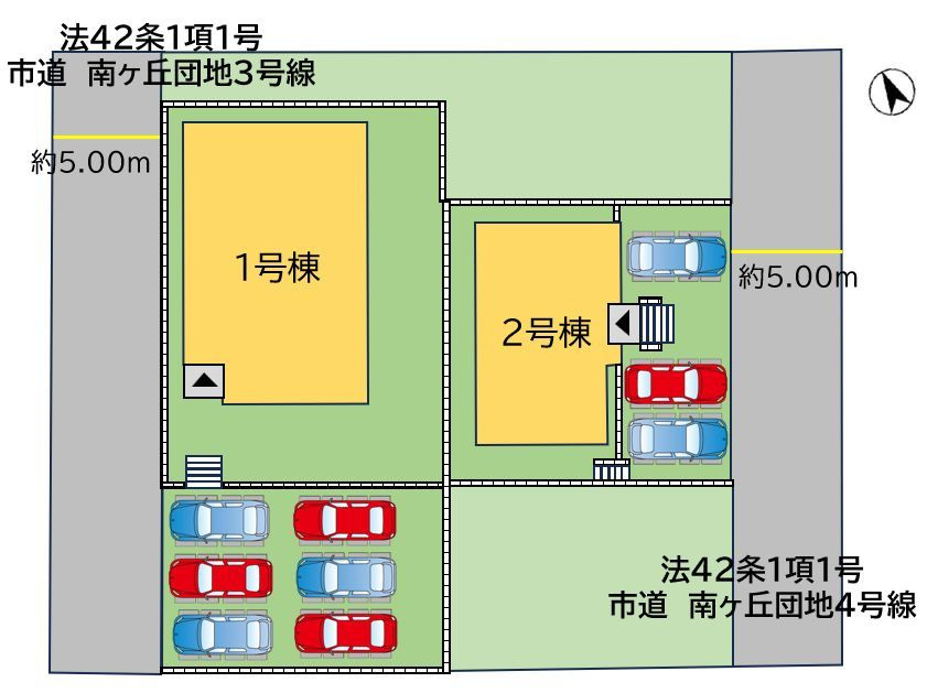 飯塚市潤野13期の区画図