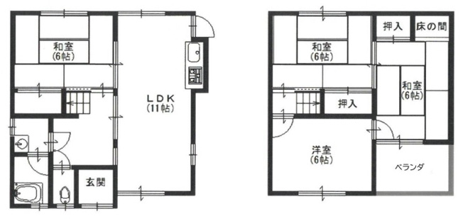 【間取り】 | 高鷲9丁目戸建