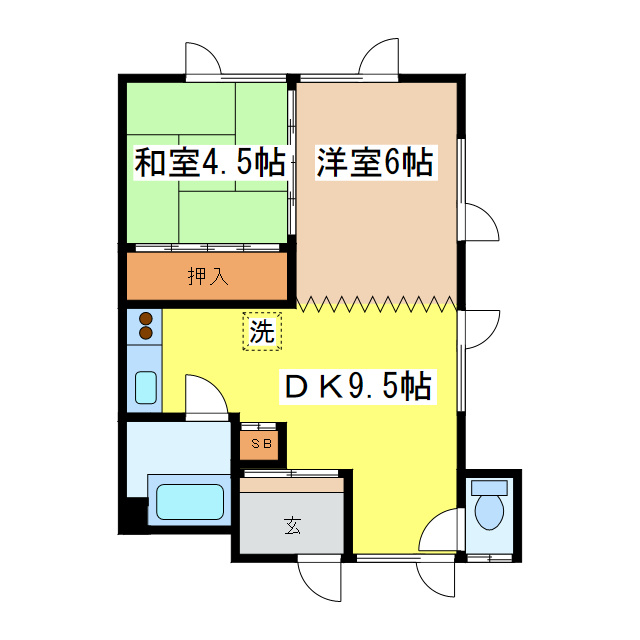 カーサデュオの間取り