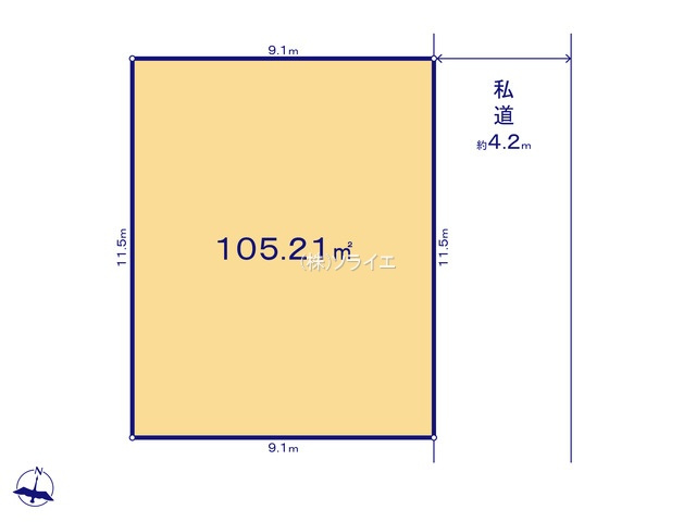 所沢市林5期　全1棟　新築戸建　グラファーレの区画図