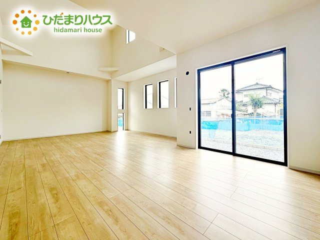 【居間・リビング】 | 水戸市吉沢町5期　新築戸建　3号棟 | 大型テレビに大型ソファー(^^)どんなインテリアにするか考えただけでわくわくしますね！
