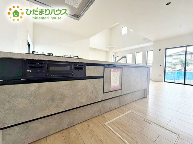 【キッチン】 | 水戸市吉沢町5期　新築戸建　3号棟 | 料理をしながらでも、ご家族との会話を楽しめる対面式キッチン♪