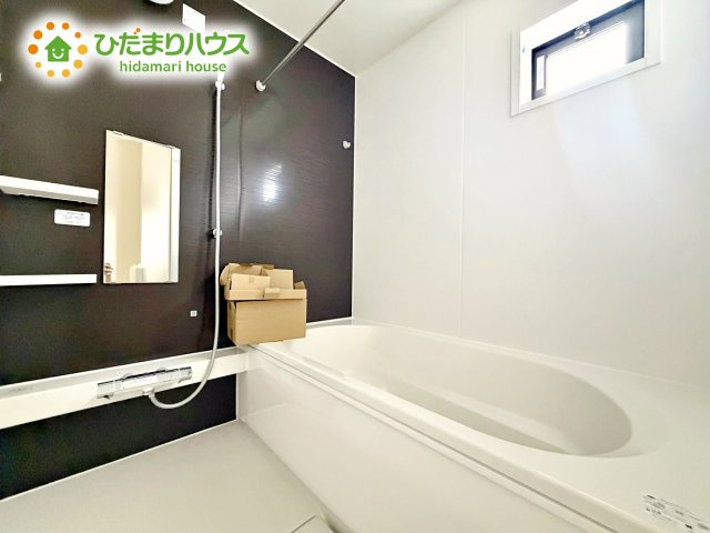 【浴室】 | 水戸市吉沢町5期　新築戸建　3号棟 | 清潔感のある浴室はゆったり浸かれて日頃の忙しさから解放してくれます(^^♪