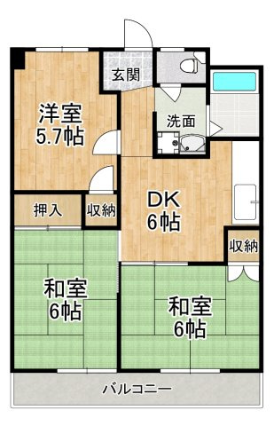 【間取り】 | 石坂スカイハイツ