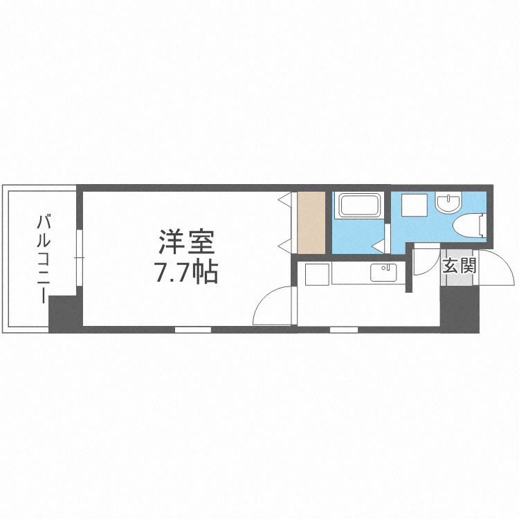 ローズモントフレア博多駅前の間取り