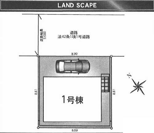 座間市明王第7　新築戸建全1棟　1号棟の区画図