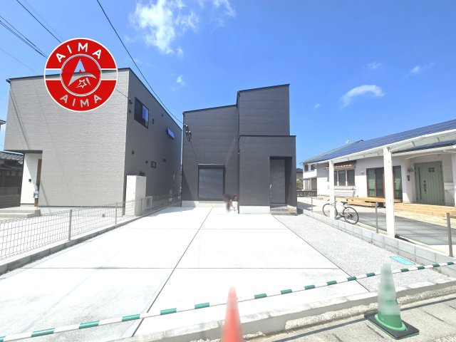 福津市西福間3丁目第1-4棟（1号棟）の外観|デザイン性のある外観です。