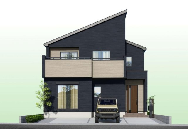 高知市昭和町 1棟1 新築戸建ての完成予想図|外観の完成予想図です