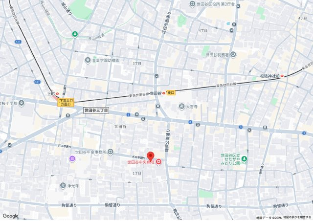 シティパーク世田谷の地図
