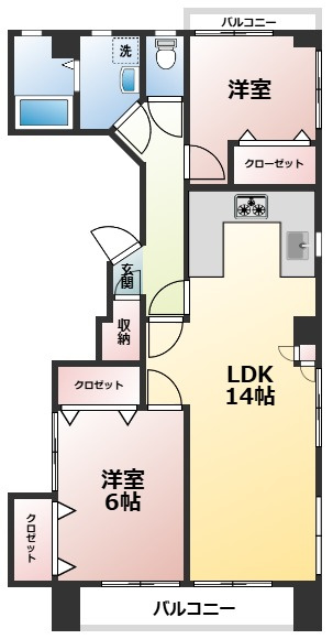 ハイツトータスの間取り