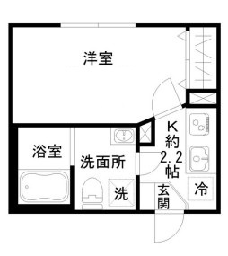 【間取り】 | ＳＴＲＩＰＥＳ東大井 | 間取りです。