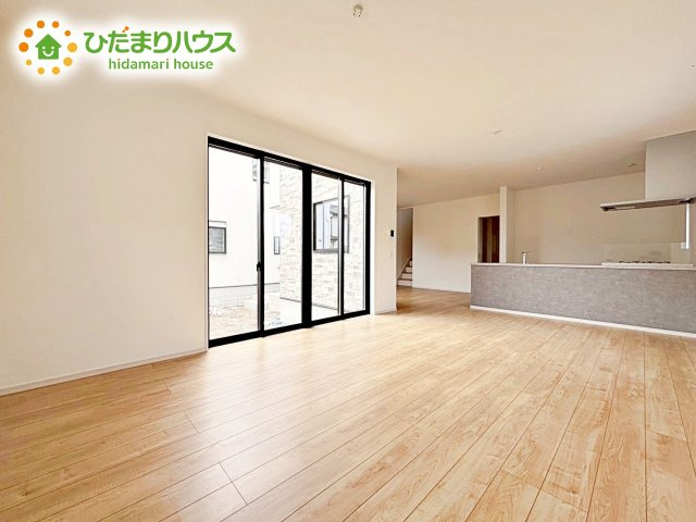 【居間・リビング】 | 水戸市赤塚1期　新築戸建　1号棟 | 大型テレビに大型ソファー(^^)どんなインテリアにするか考えただけでわくわくしますね！