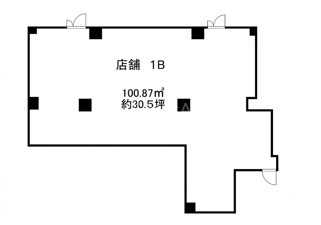 新栄プロパティー出戸　貸店舗・事務所の間取り