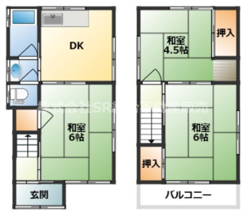 六万寺町3丁目中古戸建の間取り|全室和室の日本らしい落ち着いた雰囲気です♪
※図面と現況が異なる場合は、現況を優先させて頂きます
