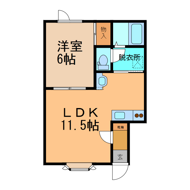 西楓館の間取り
