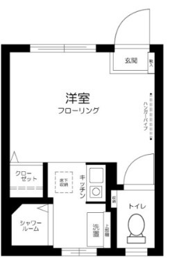杉並区善福寺２丁目のアパートの間取り