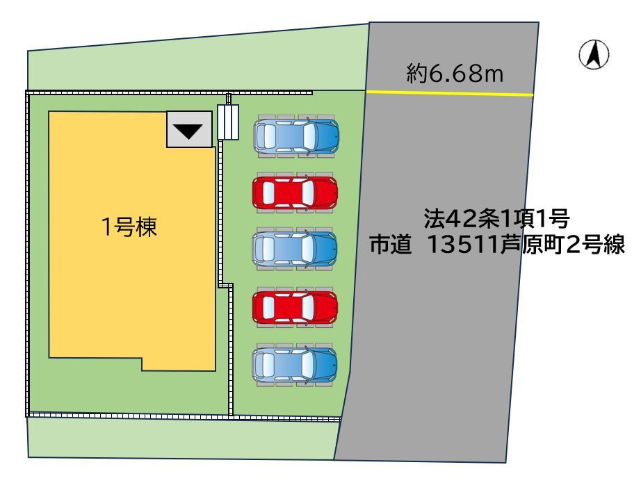 飯塚市片島3丁目3期の区画図