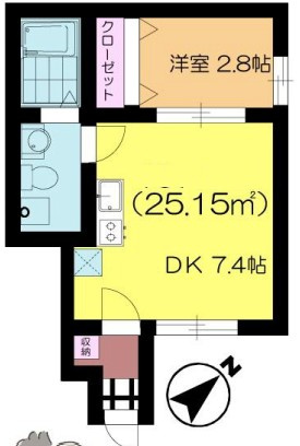千葉市中央区大森町のアパートの間取り