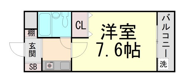 ドムールコスモス魚崎の間取り