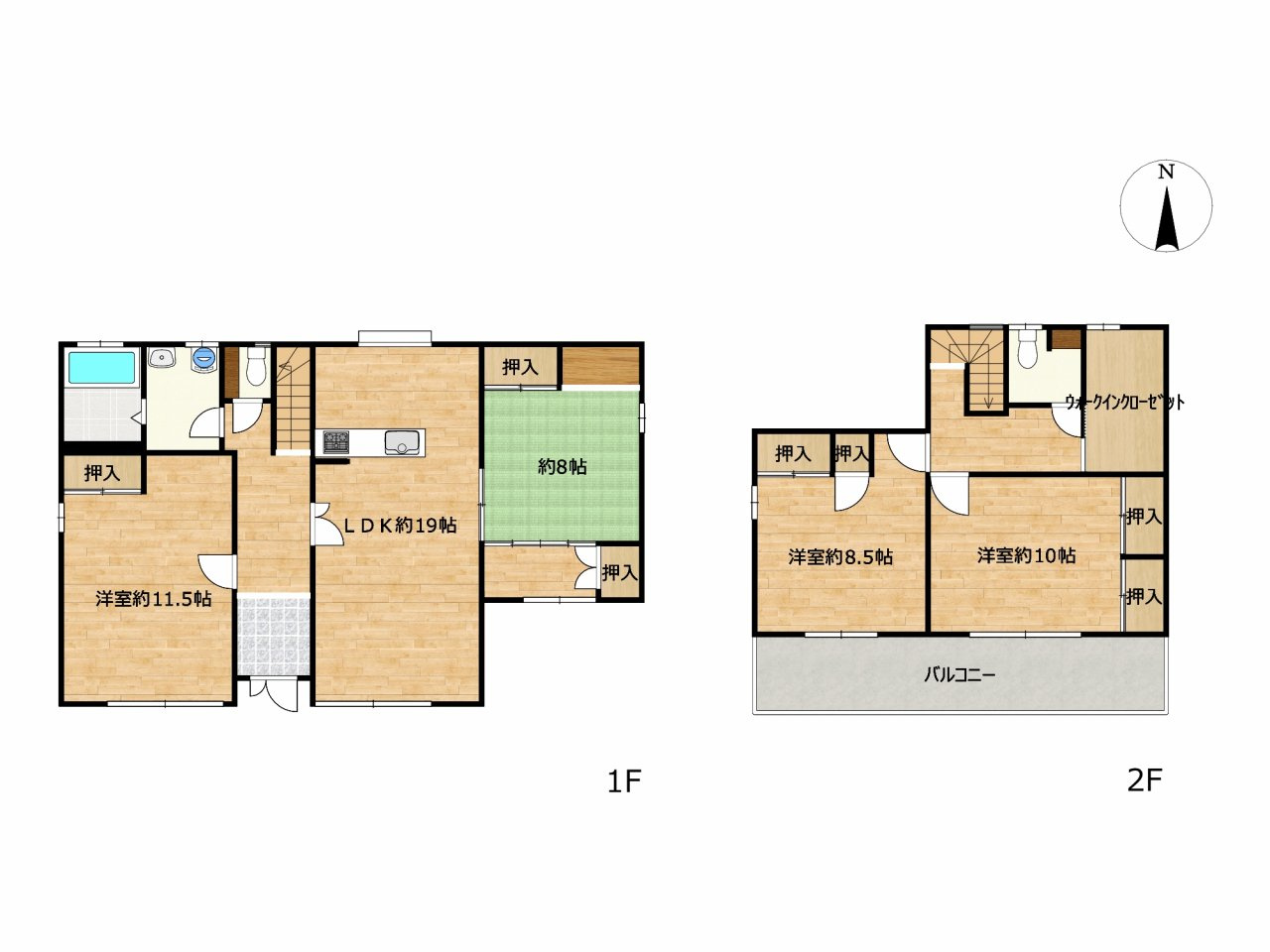 リフォーム済中古戸建　大垣市東前　平成3年築の間取り