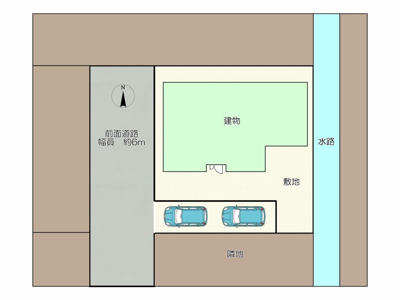 リフォーム済中古戸建　大垣市東前　平成3年築の区画図